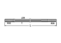 Pêcheur R28 Rod de rinçage du trou 8.8mm de R32-Hex 28-R28